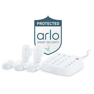 Home Security System with Wired Keypad Sensor Hub and 5 Sensors