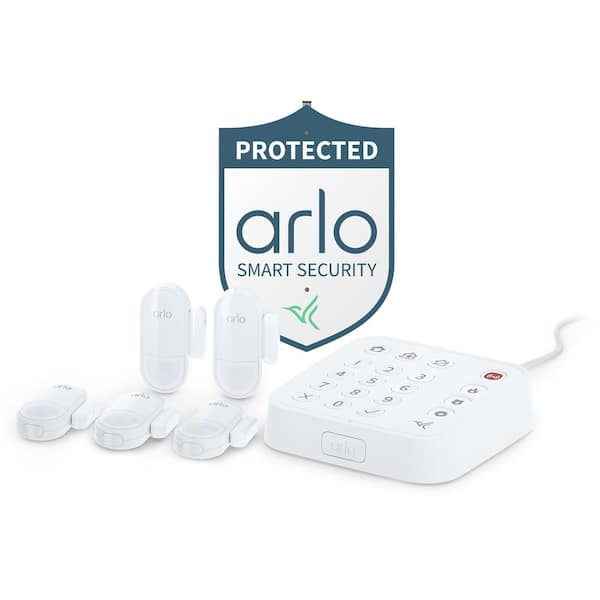 Arlo Home Security System with Wired Keypad Sensor Hub and 5 Sensors