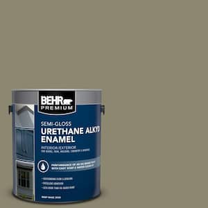 1 gal. #PPU8-21 Mossy Bank Urethane Alkyd Semi-Gloss Enamel Interior/Exterior Paint