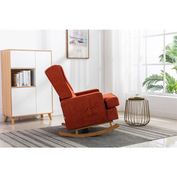 orange glider chair