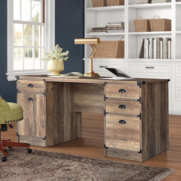 Rustic Desk with Drawers, Farmhouse Writing Desk, Wood Desk, Custom De –  Handcrafted Custom Furniture, LLC