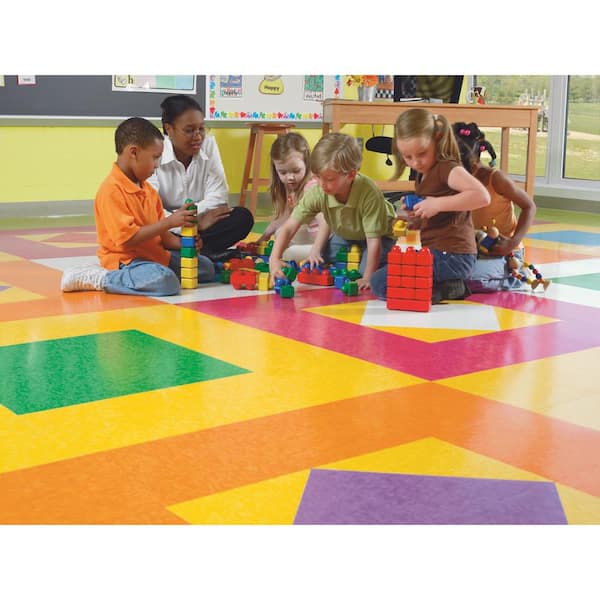 Imperial Texture VCT 12 in. x 12 in. Screamin Pumpkin Standard Excelon Commercial Vinyl Tile (45 sq. ft. / case)
