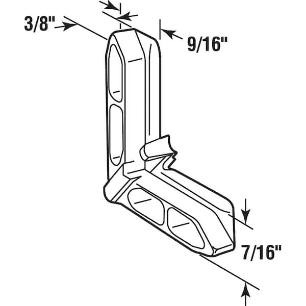 3/4 in. x 7/16 in., Sandstone Screen Corner, Andersen (20-pack)