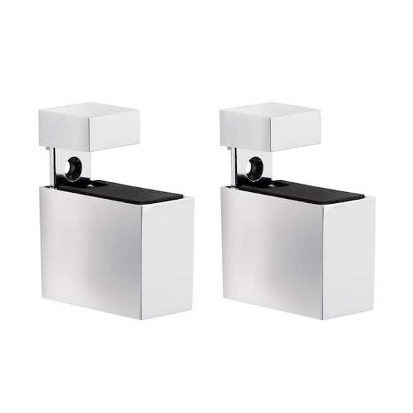 Dolle CUADRO 0.2 in.-0.79 in. Chrome Adjustable Shelf Bracket (2-Pack)