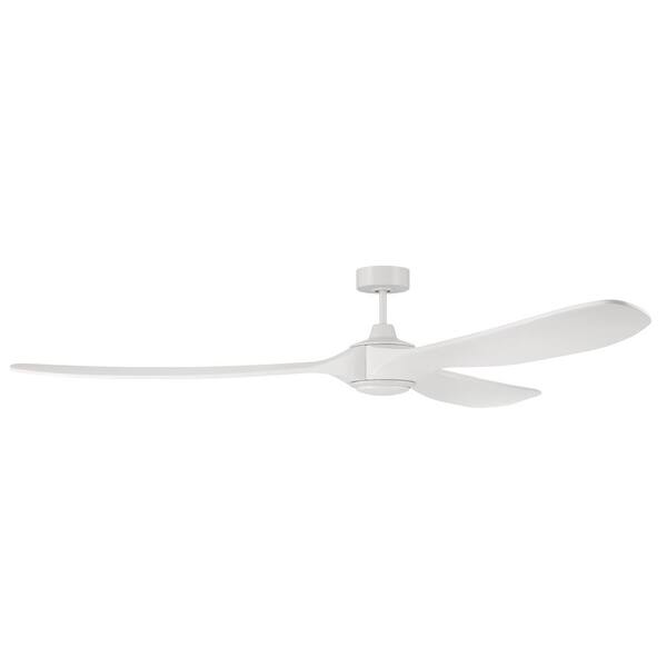 84 Ultra Breeze Matte Black LED Wet Rated Ceiling Fan with Remote
