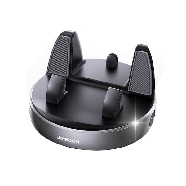 BIBIVIS Car Phone Holder with 360° Adjustable, Avoid Sun Glare, Anti-Slip Spring Snap Design Dashboard Cell Phone Holder Silver