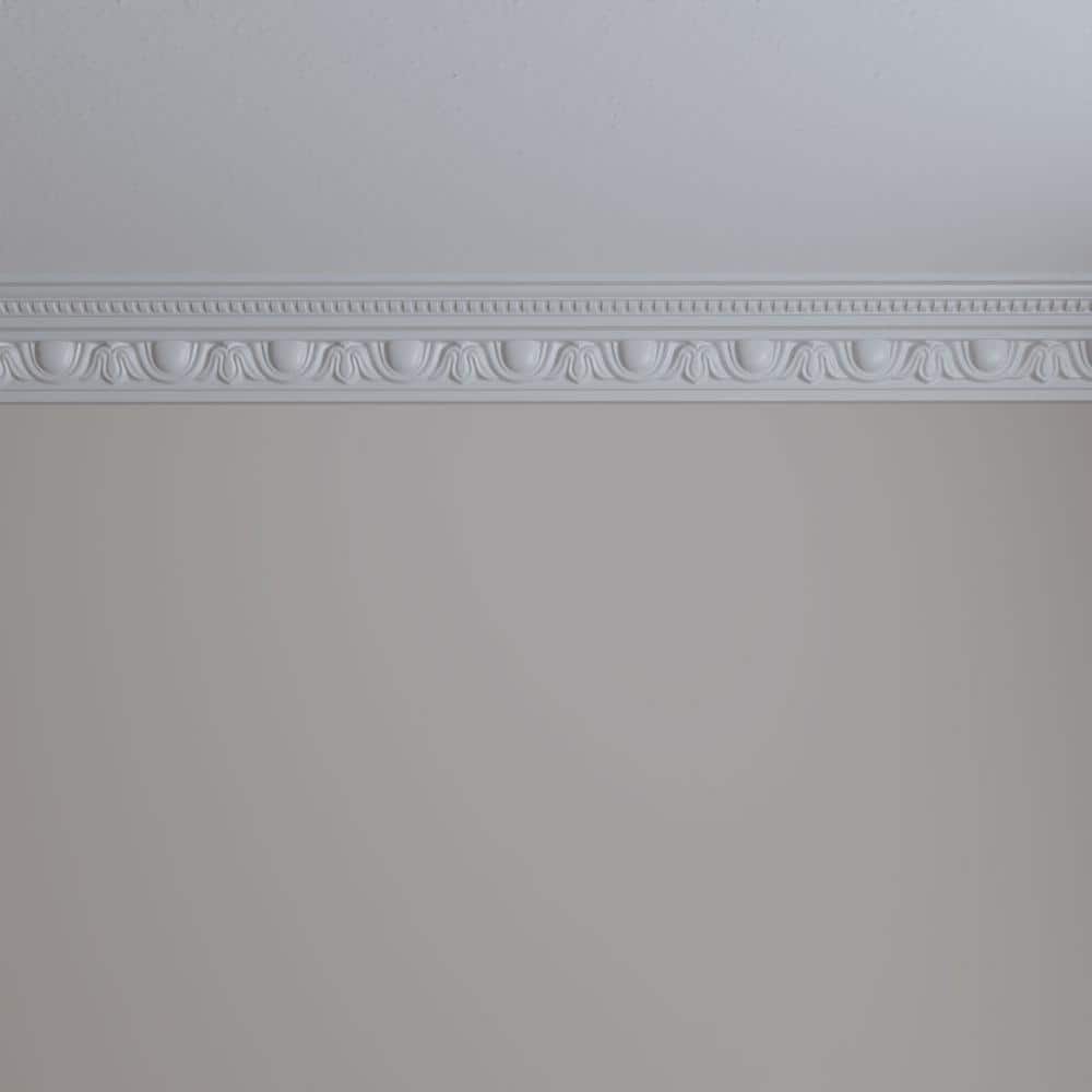 Edinburgh Primed Architectural Crown Moulding 7-ft 10-1/2-in