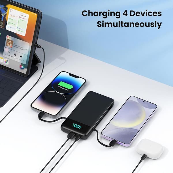 Yichuhaoxi Portable Charger for iPhone with Built in Cables and