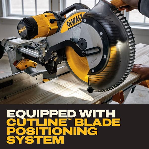 15 Amp Corded 12 in. Double Bevel Sliding Compound Miter Saw with XPS technology, Blade Wrench and Material Clamp