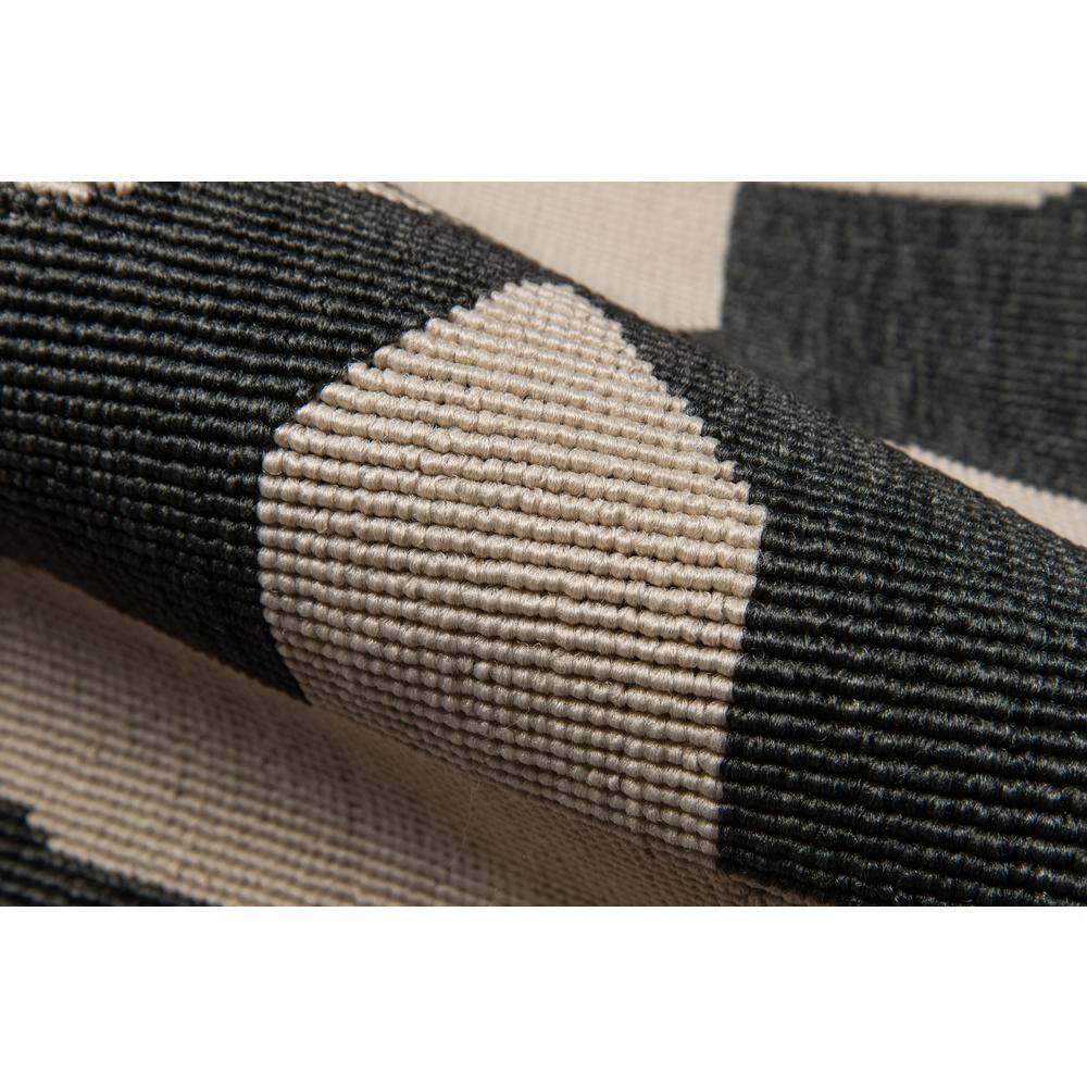 Charcoal Chic Rectangular Synthetic Outdoor Rug 47"