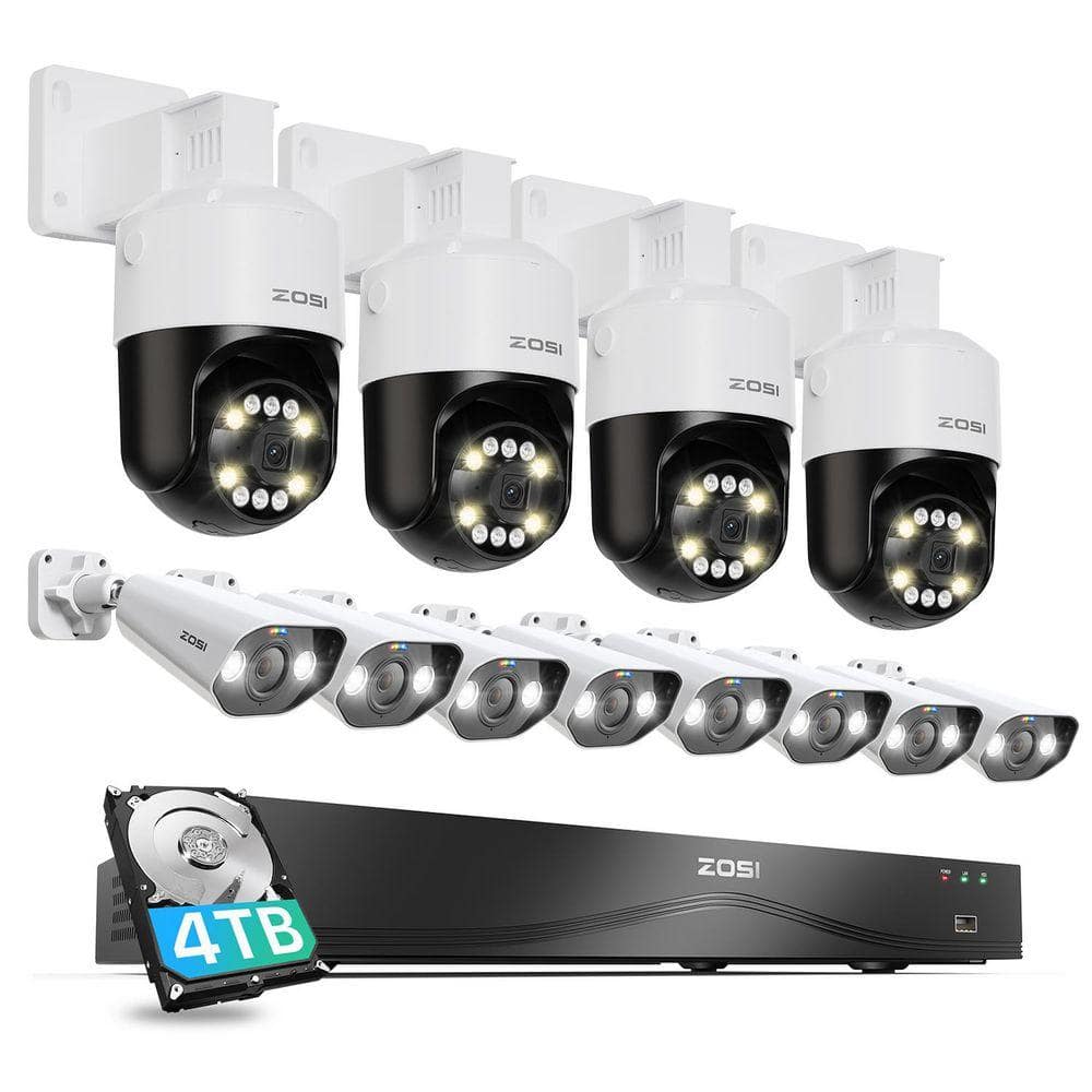 ZOSI 4K 8MP 16-Channel(32CH Expandable) 4TB NVR Home Security Camera ...