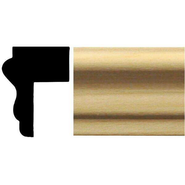 HOUSE OF FARA 549 - 3/4 in. x 1 in. x 84 in. Basswood Cap Panel Moulding