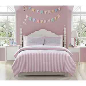 kute Kids Florals and Stripes 7-Piece Full Bedding Set