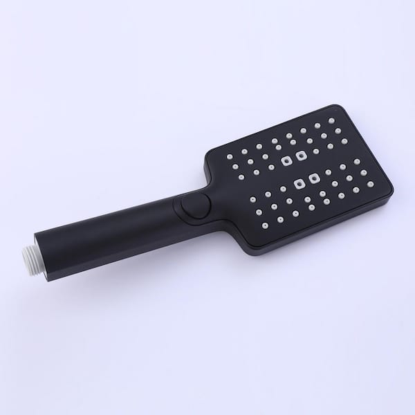 1-Spray Single Handle Wall Mount Fixed Shower Head and Handheld Shower Head 1.6 GPM in Black