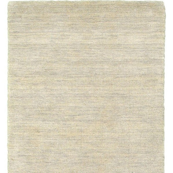 2 ft. x 8 ft. Beige Solid Color Washable Area Rug