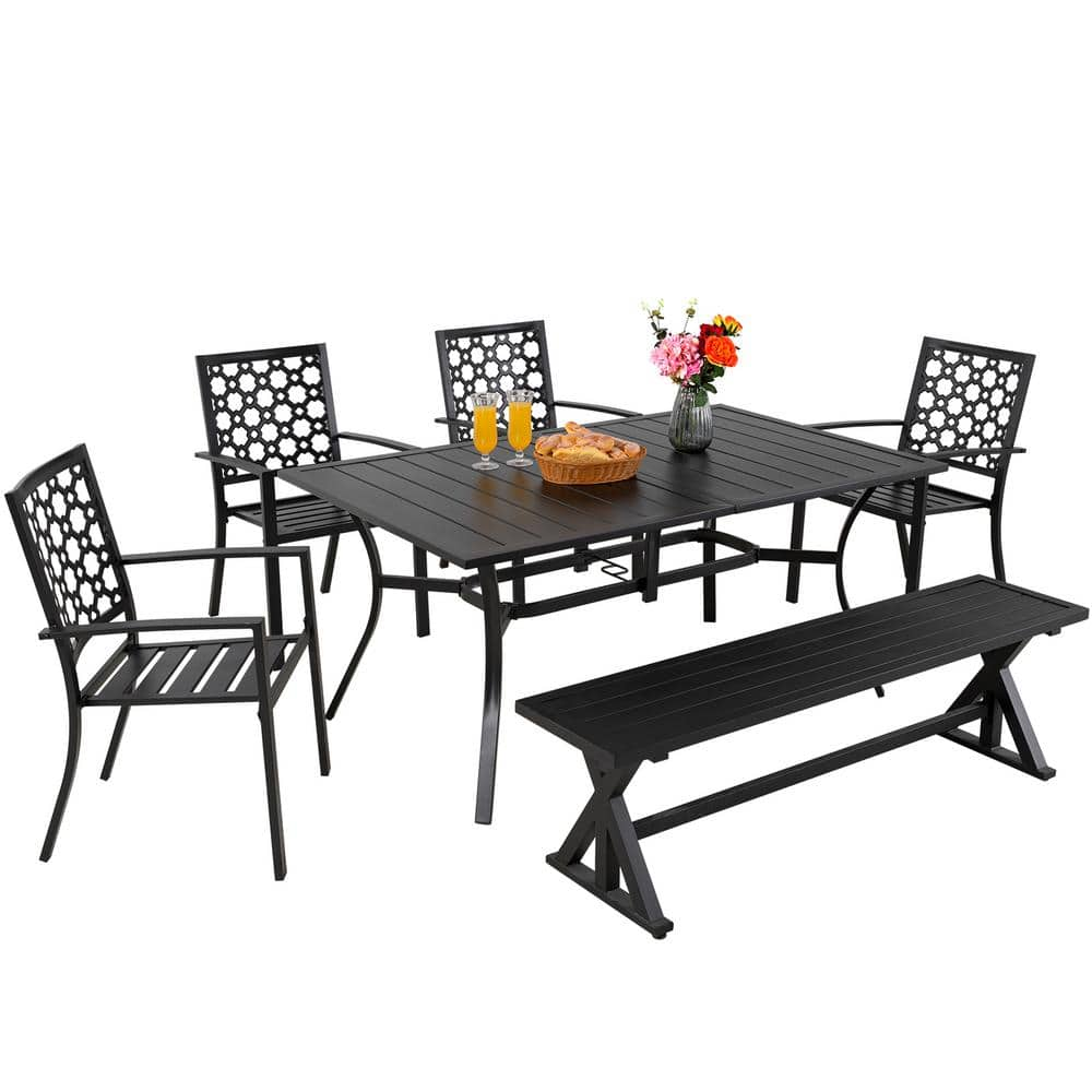 Perrymount outdoor dining best sale table and 6 chairs