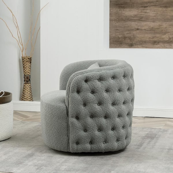 Wells tufted upholstered 2024 swivel armchair