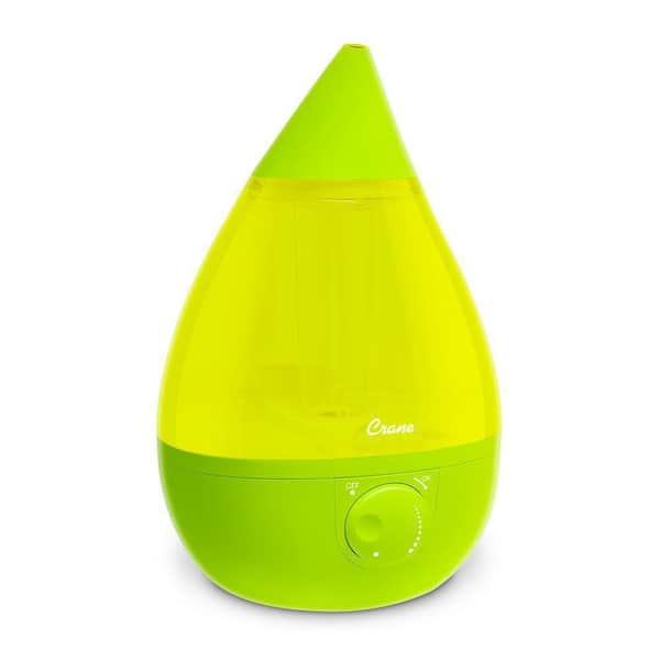 Crane 1 Gal. Drop Ultrasonic Cool Mist Humidifier for Medium to Large Rooms up to 500 sq. ft. - Green