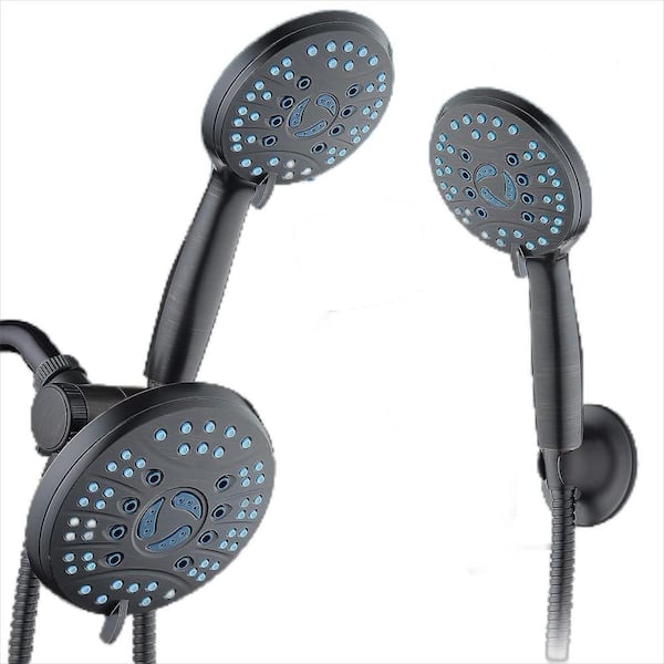 Unbranded 3-Way Shower Head Combo 8-Spray Wall Mount Handheld Shower Head 2.5 GPM in ‎Oil Rubbed Bronze