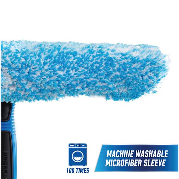 Unger Professional Microfiber Window Combi: 2-in-1 Professional Squeegee  and Window Scrubber, 14 (14-inch)