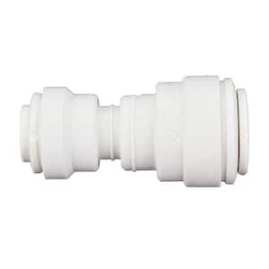3/8 in. O.D. x 1/4 in. O.D. NPTF Polypropylene Push-to-Connect Reducing Fitting