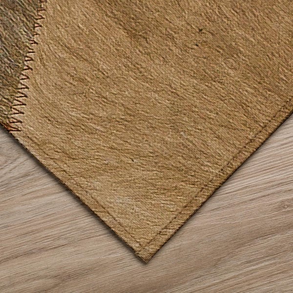 Laredo Brown 1 ft. 8 in. x 2 ft. 6 in. Indoor/Outdoor Washable Rug