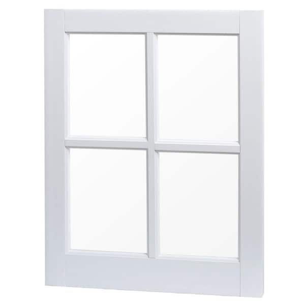 TAFCO WINDOWS 20 in. x 25 in. Utility Fixed Picture Vinyl Window with Grid - White