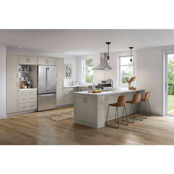 Westfield Dusk Gray Shaker Stock Assembled Sink Base Kitchen Cabinet (30 in. W x 23.75 in. D x 35 in. H)