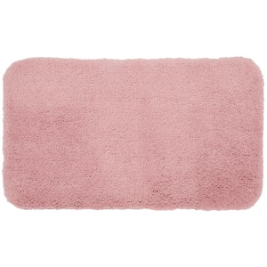 Pure Perfection Rose 24 in. x 40 in. Nylon Machine Washable Bath Mat