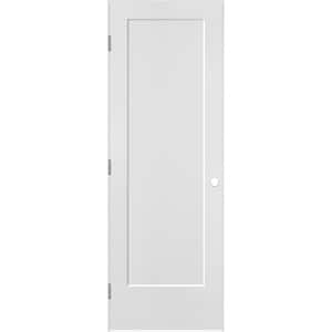 28 in. x 80 in. Lincoln Park 1-Panel Right-Handed Hollow-Core Primed Composite Single Prehung Interior Door