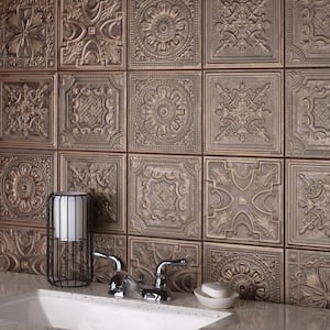 Fitz Copper 8 in. x 8 in. Ceramic Wall Tile (9.9 sq. ft./Case)