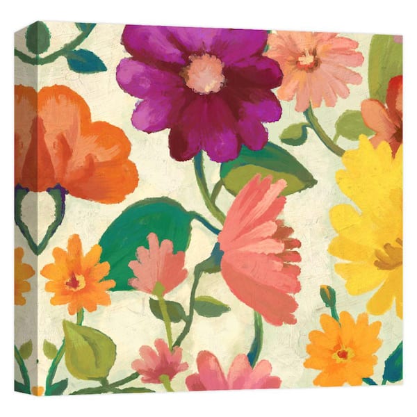 PTM Images ''Spring Bouquet II'' Canvas Abstract Wall Art 15 in. x 15 in.