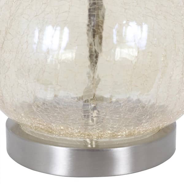 Brand New LAMP Mosaic Glass Crackle Black Mini Egg Table Light 21 cm Home Decor 