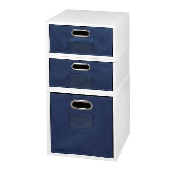 Regency 26 in. H x 13 in. W x 13 in. D White Wood 3-Cube Organizer