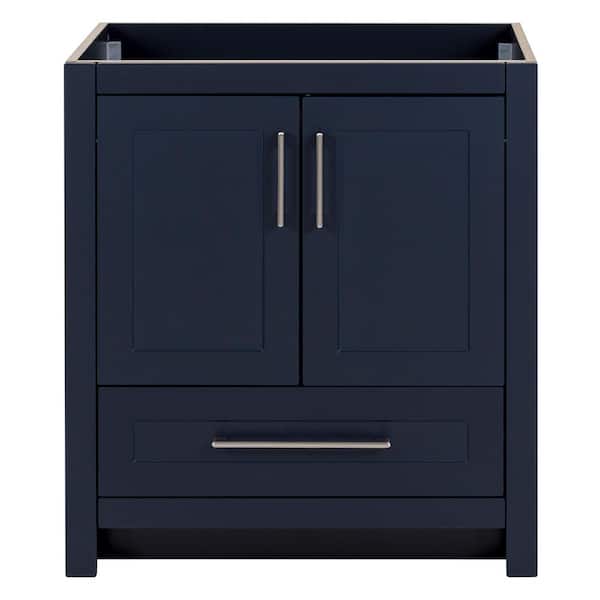 Home Decorators Collection Craye 30 in. W x 22 in. D x 34 in. H Bath Vanity Cabinet without Top in Deep Blue