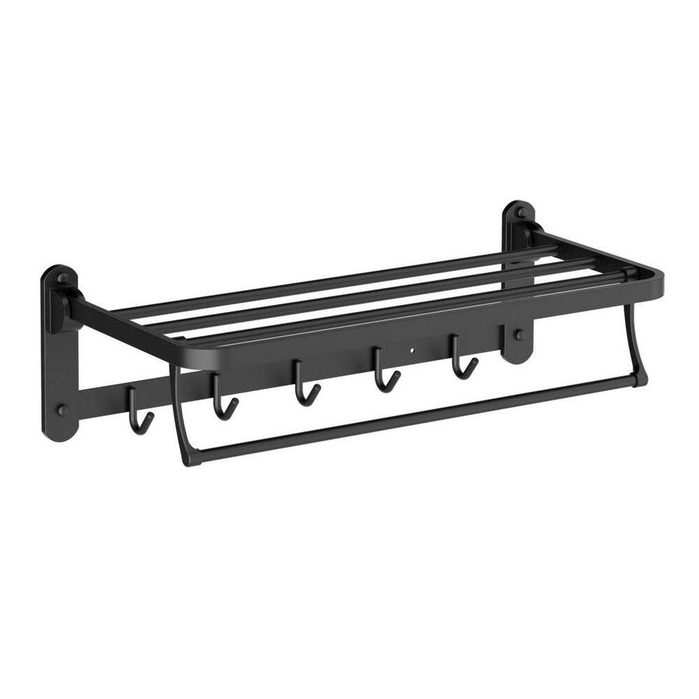 Multifunctional 6-Towel Holders Wall Mounted Towel Rack in Matte Black price history on PriceWatchPro