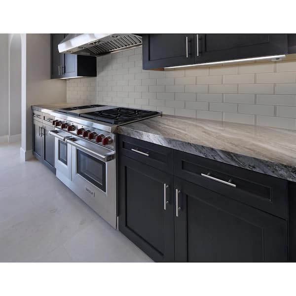Oyster Gray 4 in. x 12 in. Glass Subway Wall Tile (445.5 sq. ft./Pallet)
