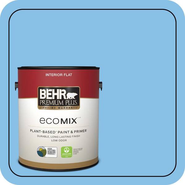 1 gal. #P510-3 Rhodes Flat EcoMix Plant-Based Interior Paint & Primer