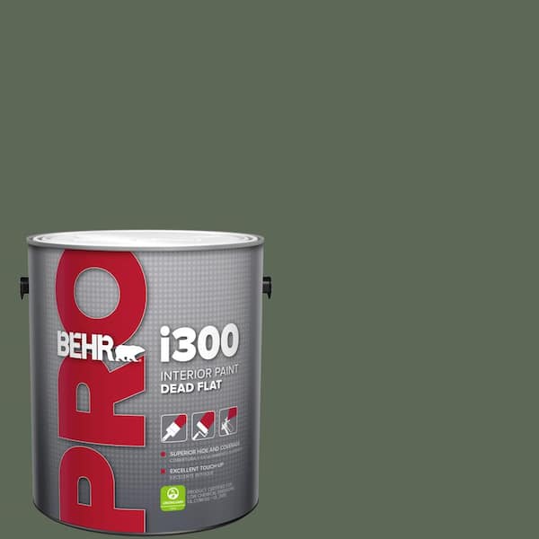 BEHR PRO 1 gal. #MQ6-15 Less Travelled Dead Flat Interior Paint