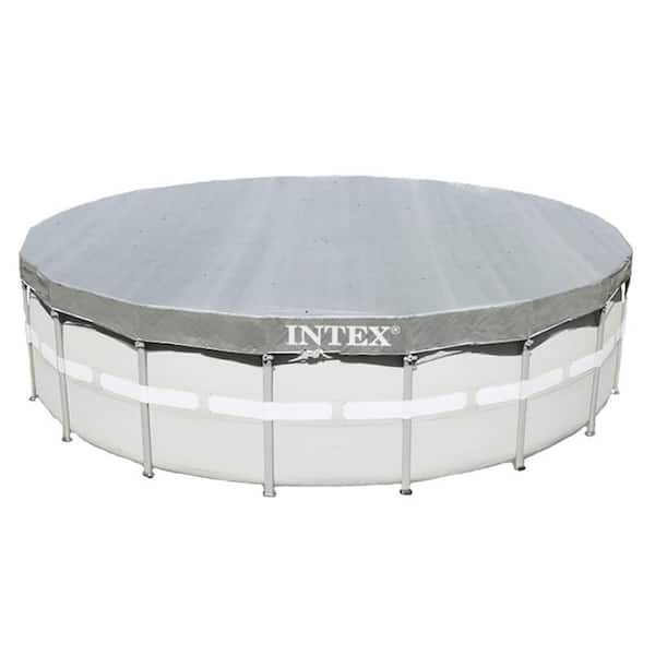 18 ft. Round Easy Set Solar Vinyl Cover with 18 ft. Debris Cover for Swim Pools