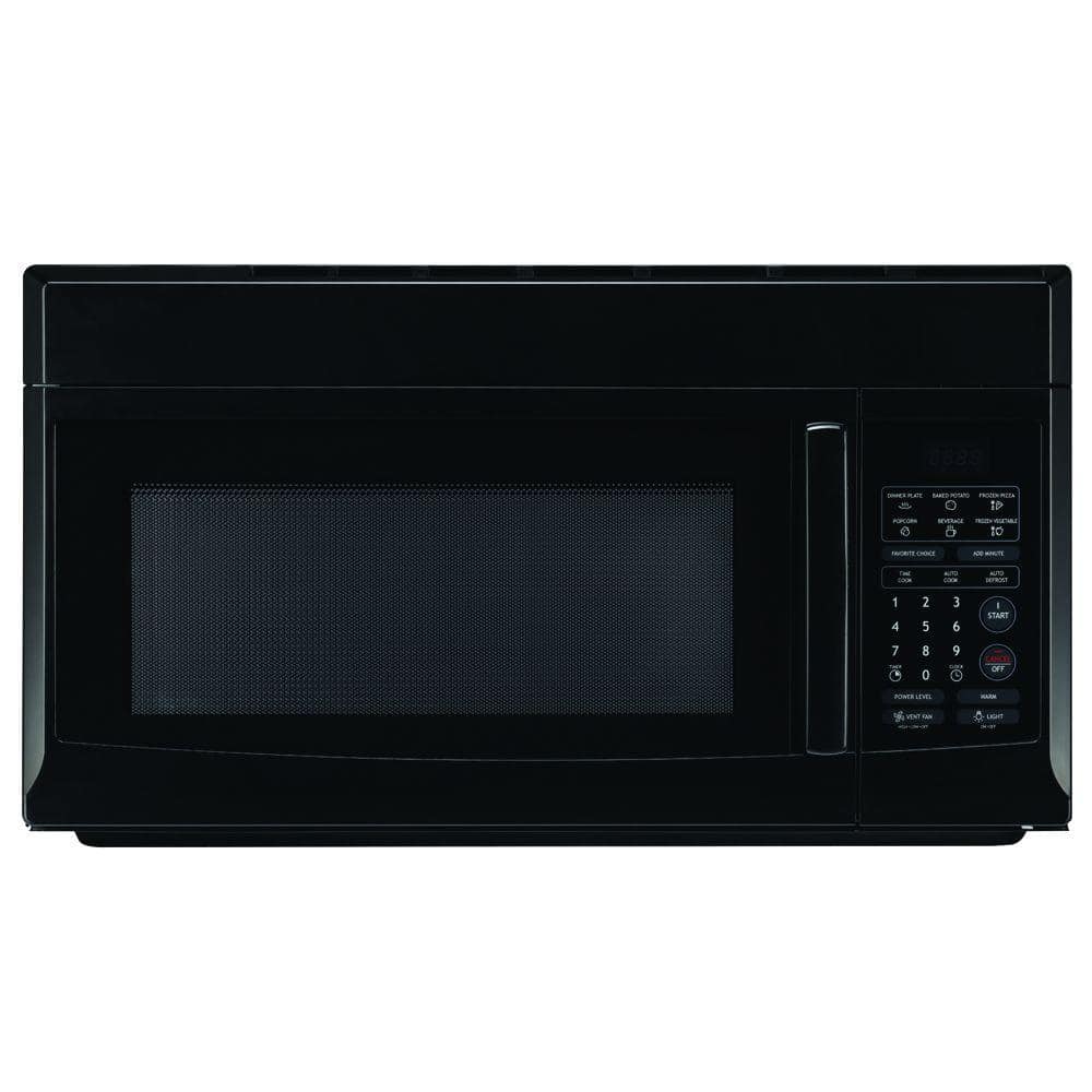 Magic Chef Microwave Oven 1.6 cu ft Over the Range Hood Light Ventilation Black 