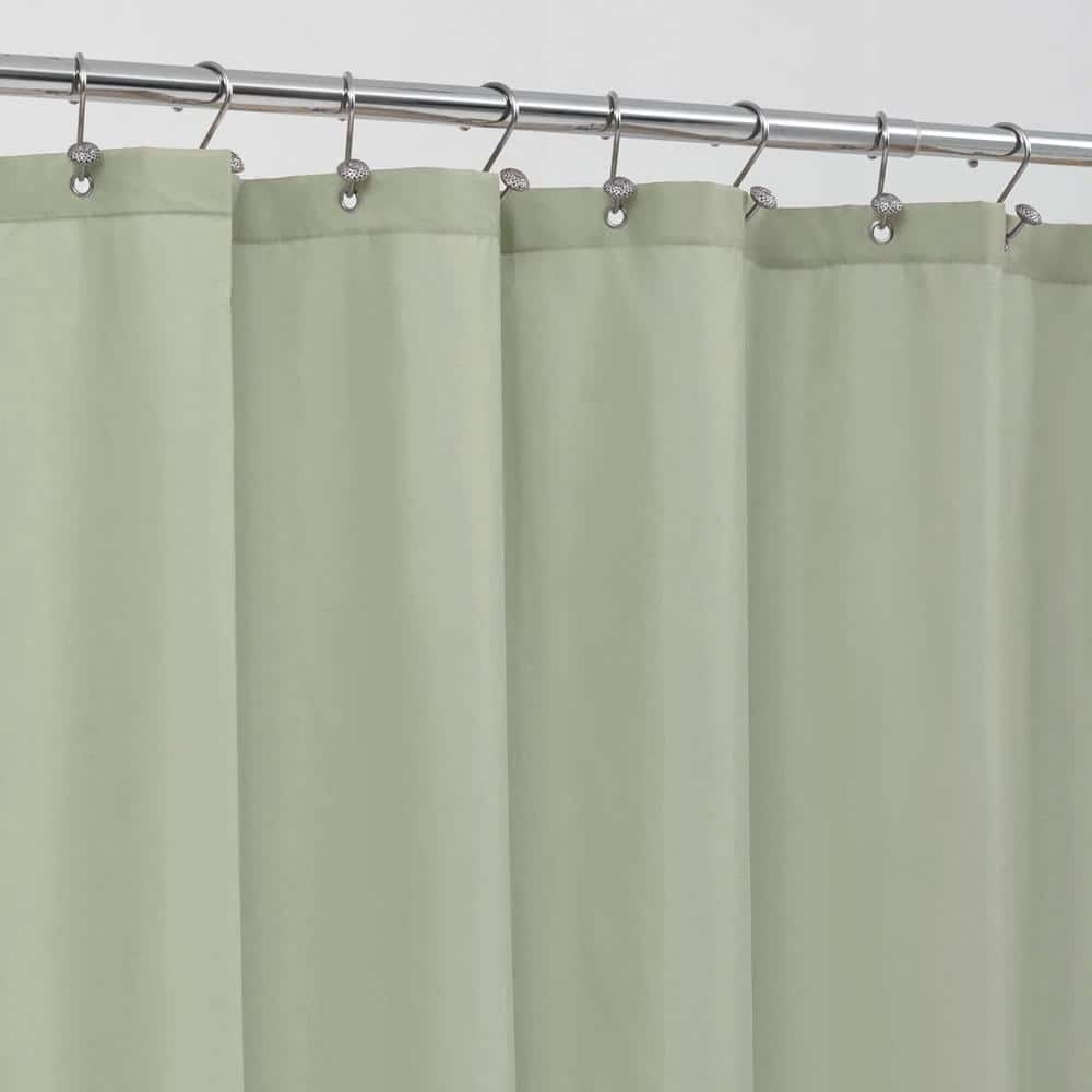 36 in. W x 72 in. L Waterproof Fabric Shower Curtain in Desert Sage