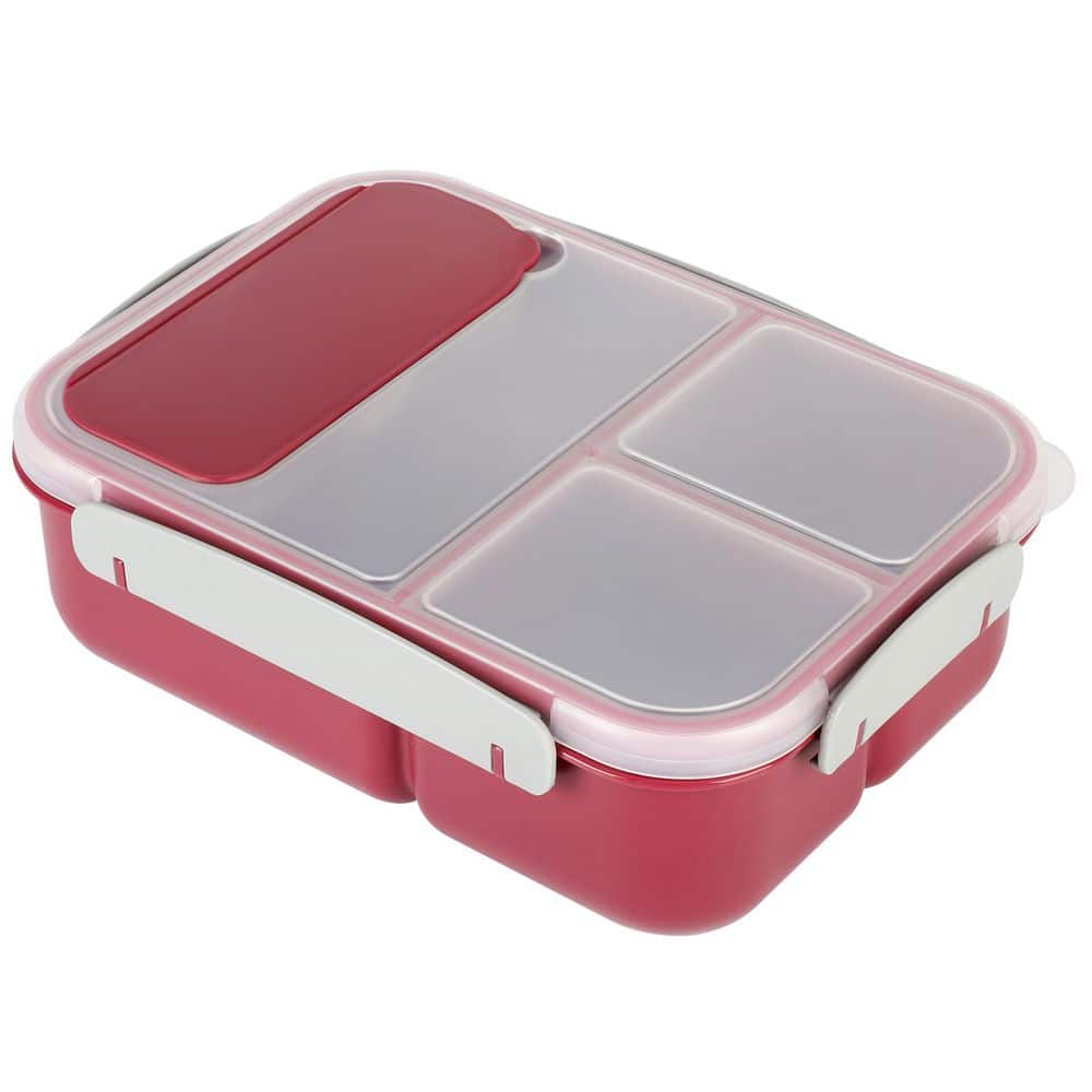 20-Pack Disposable Meal Prep Bento Lunch Box Containers Set 22 oz