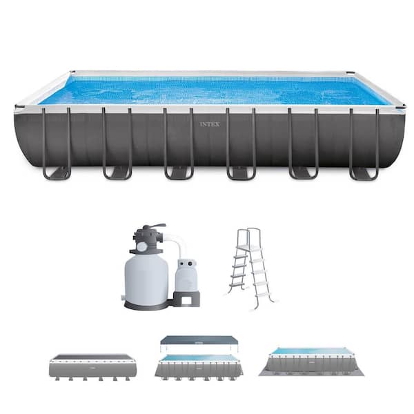 Ultra XTR 24 ft. x 12 ft. Rectangular 52 in. Hard Side Above Ground Pool Set with Pump