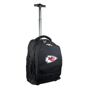 NFL Kansas City Chiefs 19 in. Black Wheeled Premium Backpack