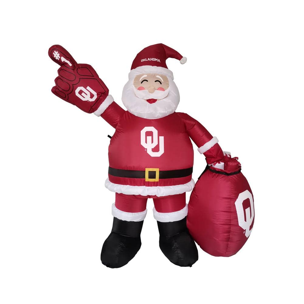 logobrands 7 ft. Oklahoma Santa Inflatable 620323 The Home Depot