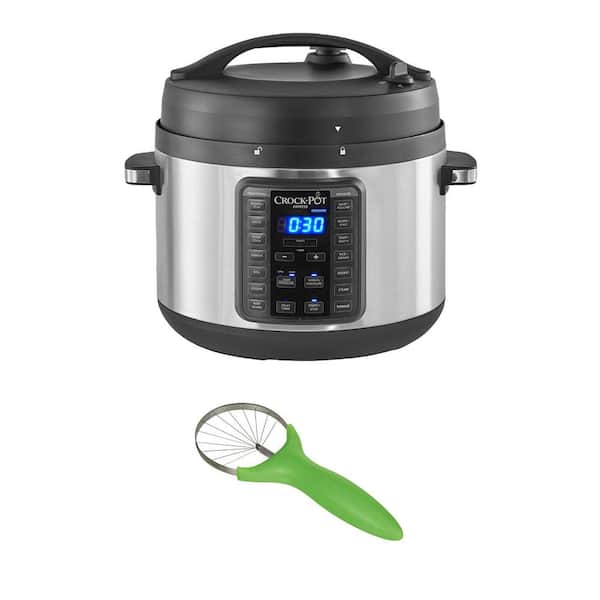 Crock-Pot 10 qt. Silver Food/Slow Cooker with Progressive International Avocado Slicer