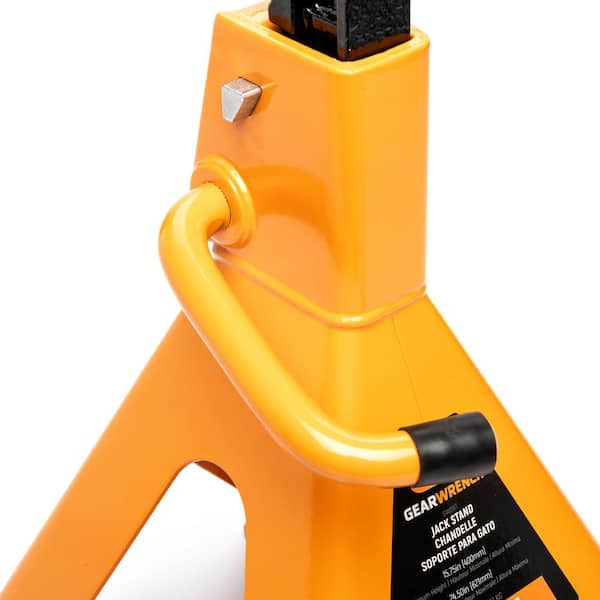 6 Ton Heavy Duty Ratcheting Jack Stands, Orange