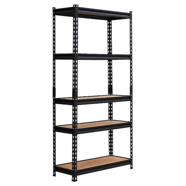 Heavy‑Duty 5‑Tier Metal Storage Rack, 2500 lbs, Adjustable Garage Shelving Unit for Warehouse Pantry Basement