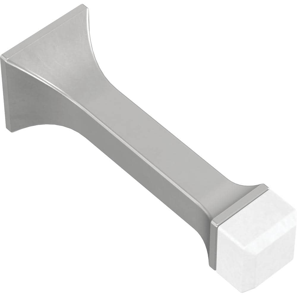Matte Nickel Solid Baseboard Door Stop 3-inch (5-Pack)